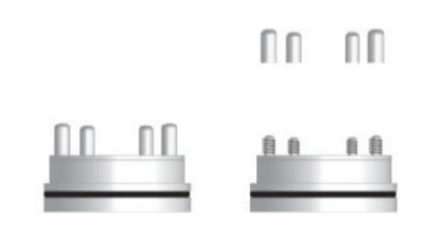 Remove the four electrode caps
